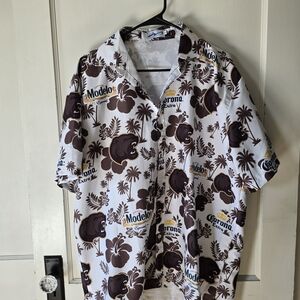 Men's Modelo Corona Hershey Bears Button Up